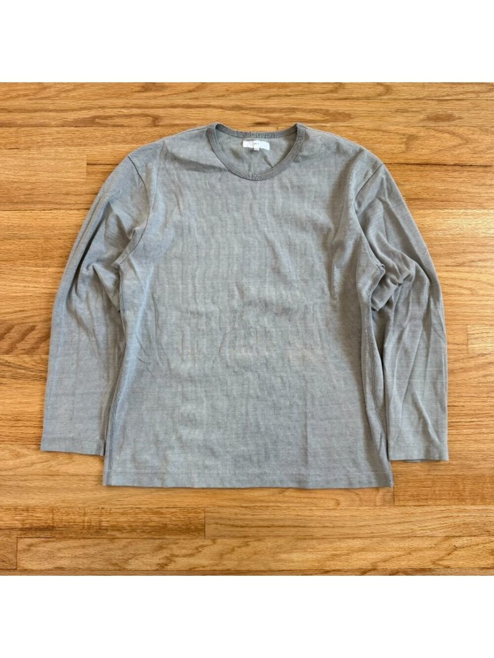 Lady White Co. Long Sleeve Heavy Jersey Shirt in Pigment Chalk Medium